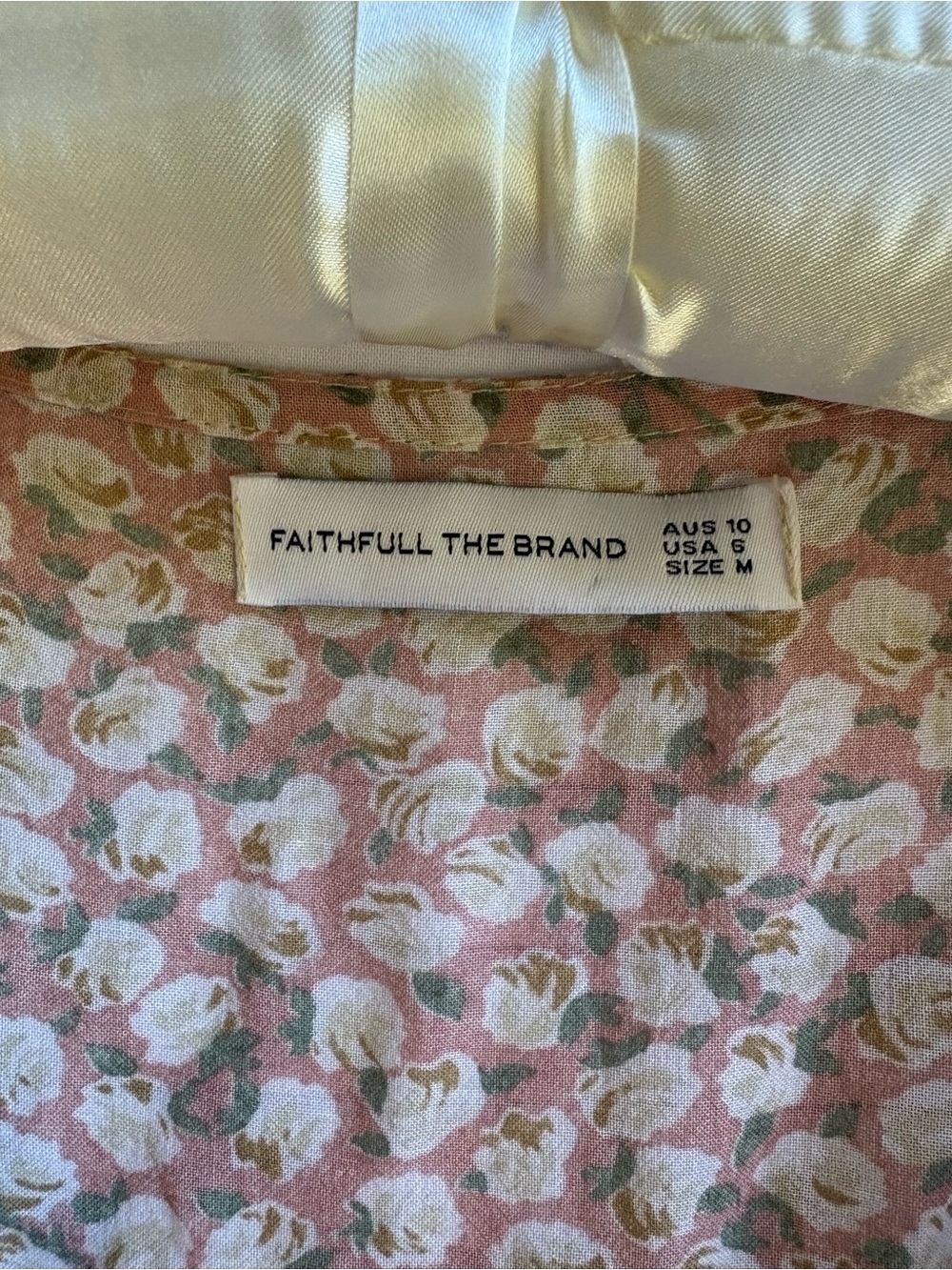 Faithfull the Brand Pink Floral Tie Mini Dress - Picture 3 of 11